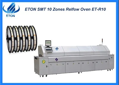 10 Isıtma Bölgeli PCB Reflow Fırın Makinesi